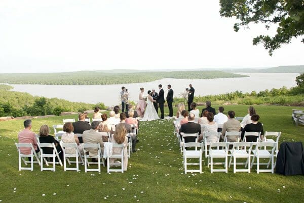 Overlook wedding scene